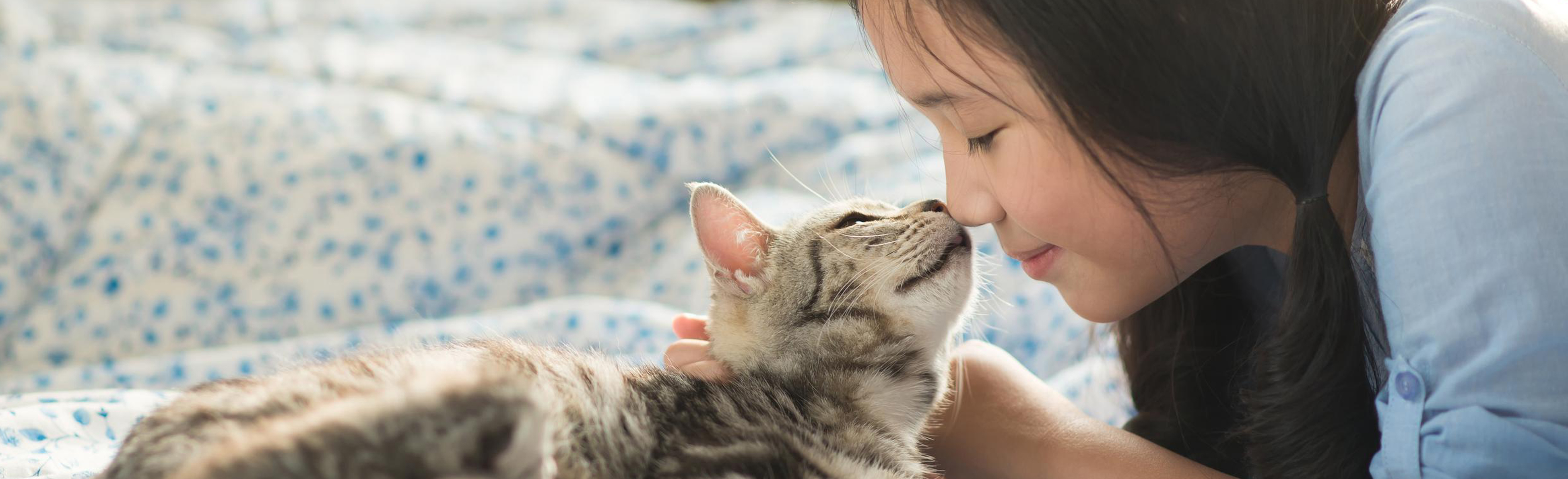 Girl with cat